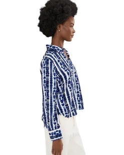 NIC+ZOE Shibori Stripe Top Women's