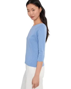 NIC+ZOE 3/4 Sleeve Ballet Boat Tee Women's