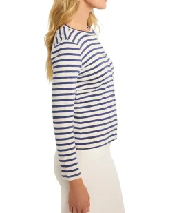 NIC+ZOE Striped Snap Front Cardigan Women's