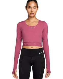Nike Pro Dri-FIT Cropped Long-Sleeve Top Women's