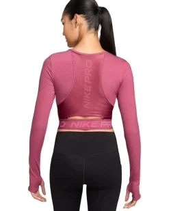 Nike Pro Dri-FIT Cropped Long-Sleeve Top Women's