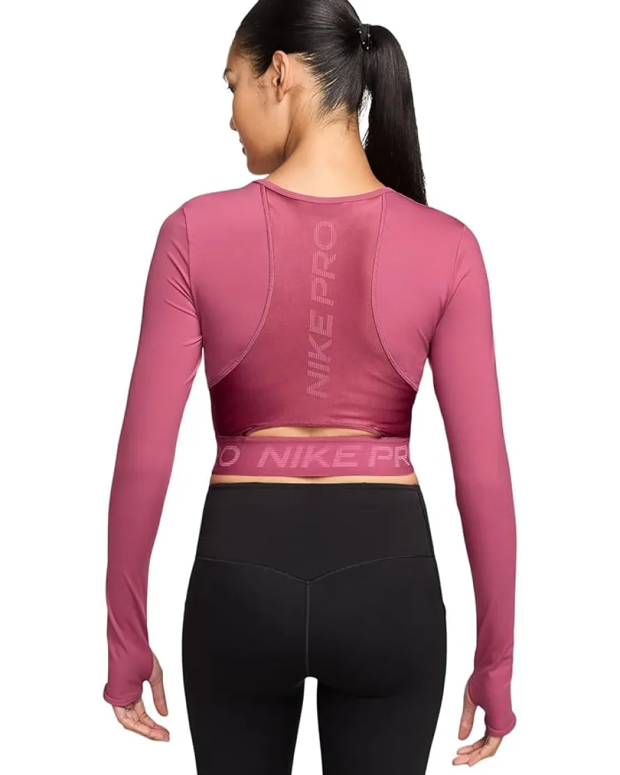 Nike Pro Dri-FIT Cropped Long-Sleeve Top Women's