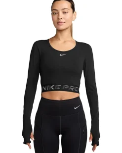 Nike Pro Dri-FIT Cropped Long-Sleeve Top Women's