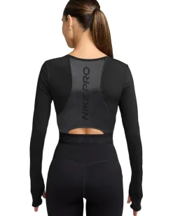 Nike Pro Dri-FIT Cropped Long-Sleeve Top Women's