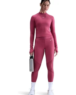Nike Pro Dri-FIT Warm Long Sleeve Grid Graphic Top Women's