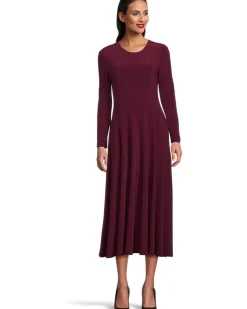 Norma Kamali Long Sleeve Flared Dress Women's