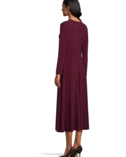 Norma Kamali Long Sleeve Flared Dress Women's