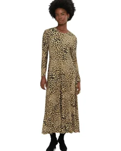 Norma Kamali Long Sleeve Flared Dress Women's