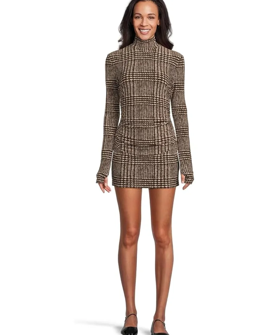 Norma Kamali Long Sleeve Turtleneck Pickleball Dress Women's