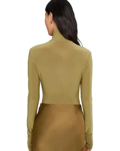 Norma Kamali Long Sleeve Turtle Bodysuit Women's