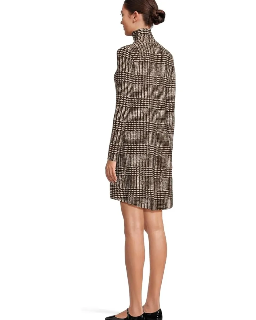 Norma Kamali Long Sleeve Turtle Swing Dress Women's