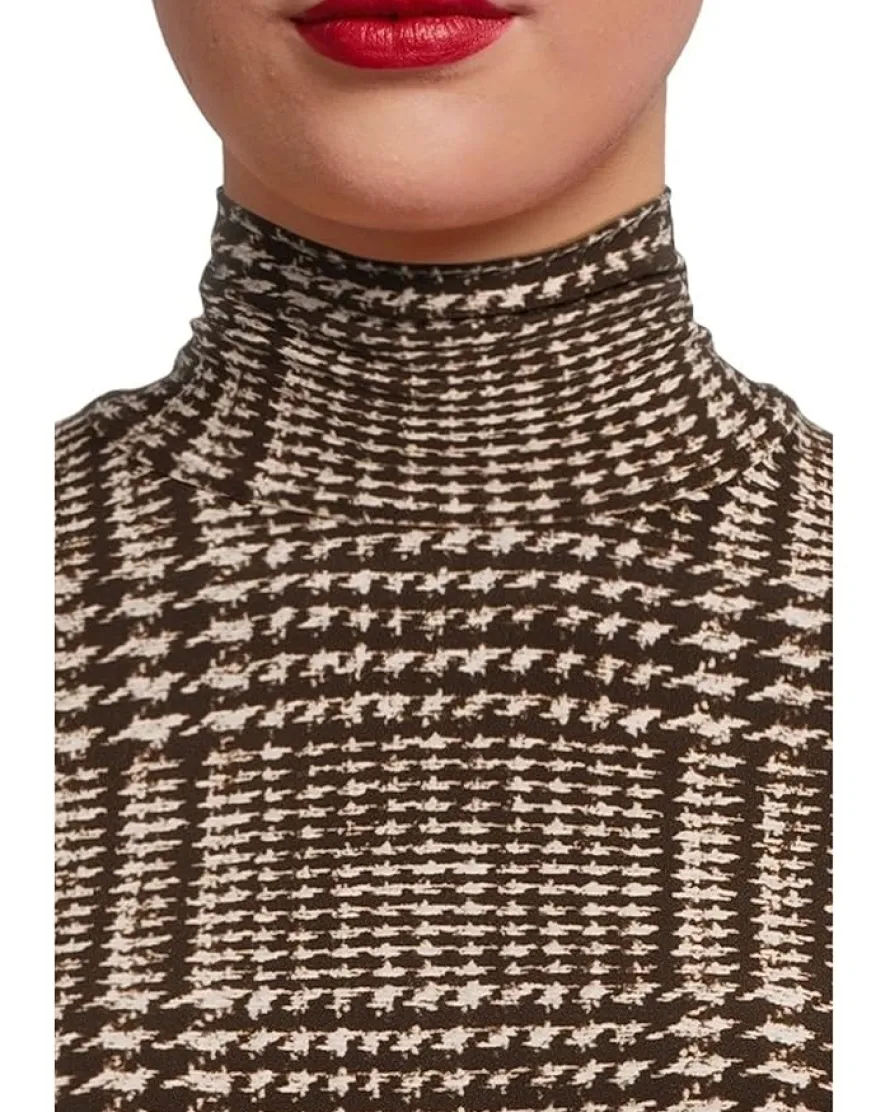 Norma Kamali Long Sleeve Turtle Swing Dress Women's