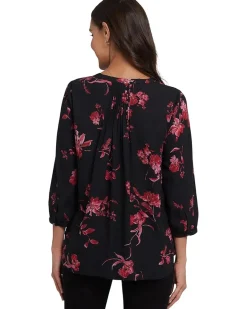 NYDJ Pinutck Blouse Women's