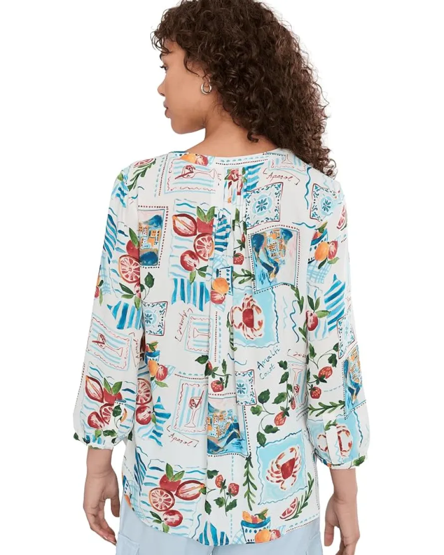 NYDJ Pinutck Blouse Women's