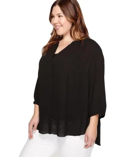 NYDJ Plus Size Pintuck Blouse Women's