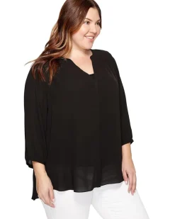 NYDJ Plus Size Pintuck Blouse Women's