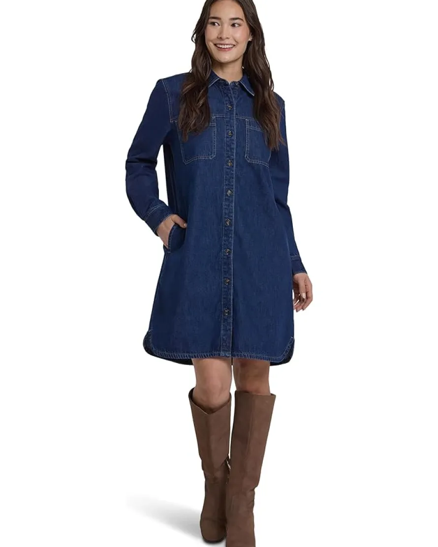 NYDJ Reese Denim Shirtdress Women's