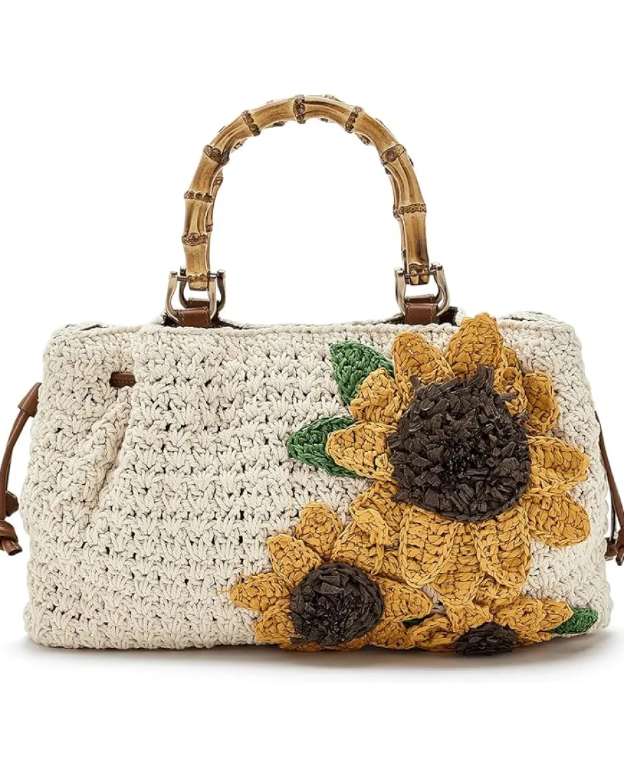 Patricia Nash Clea - Rev Cantinella W Raffia Sunflowers