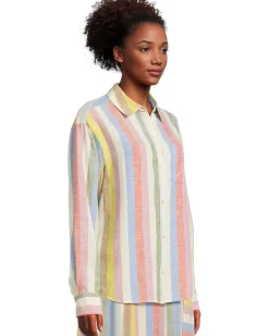 Pendleton Coastal Striped Button Up Shirt Women's