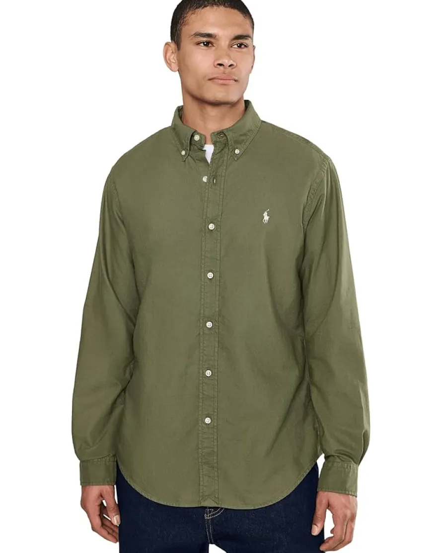 Polo Ralph Lauren Classic Fit Long Sleeve Garment Dyed Oxford Shirt Men's