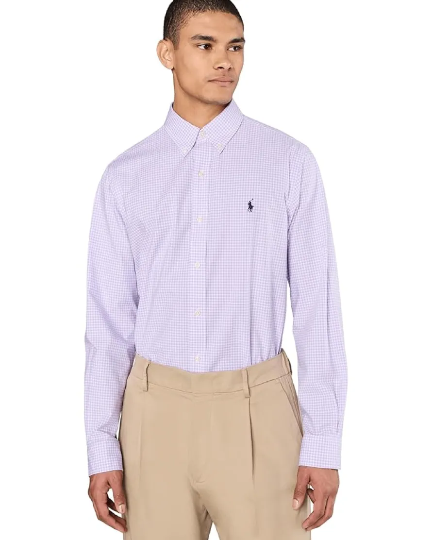 Polo Ralph Lauren Classic Fit Gingham Stretch Poplin Shirt Men's