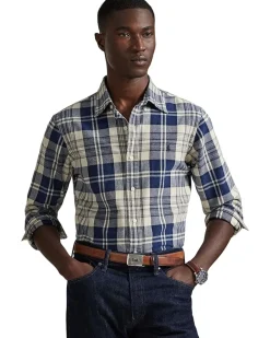 Polo Ralph Lauren Classic Fit Plaid Brushed Oxford Shirt Men's