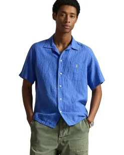 Polo Ralph Lauren Classic Fit Linen-Blend Seersucker Shirt Men's