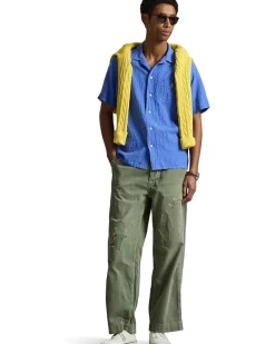 Polo Ralph Lauren Classic Fit Linen-Blend Seersucker Shirt Men's