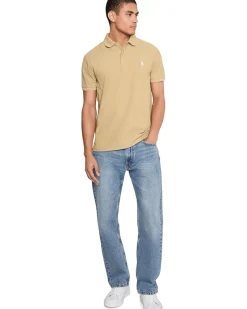 Polo Ralph Lauren Custom Slim Fit Honeycomb-Mesh Polo Men's