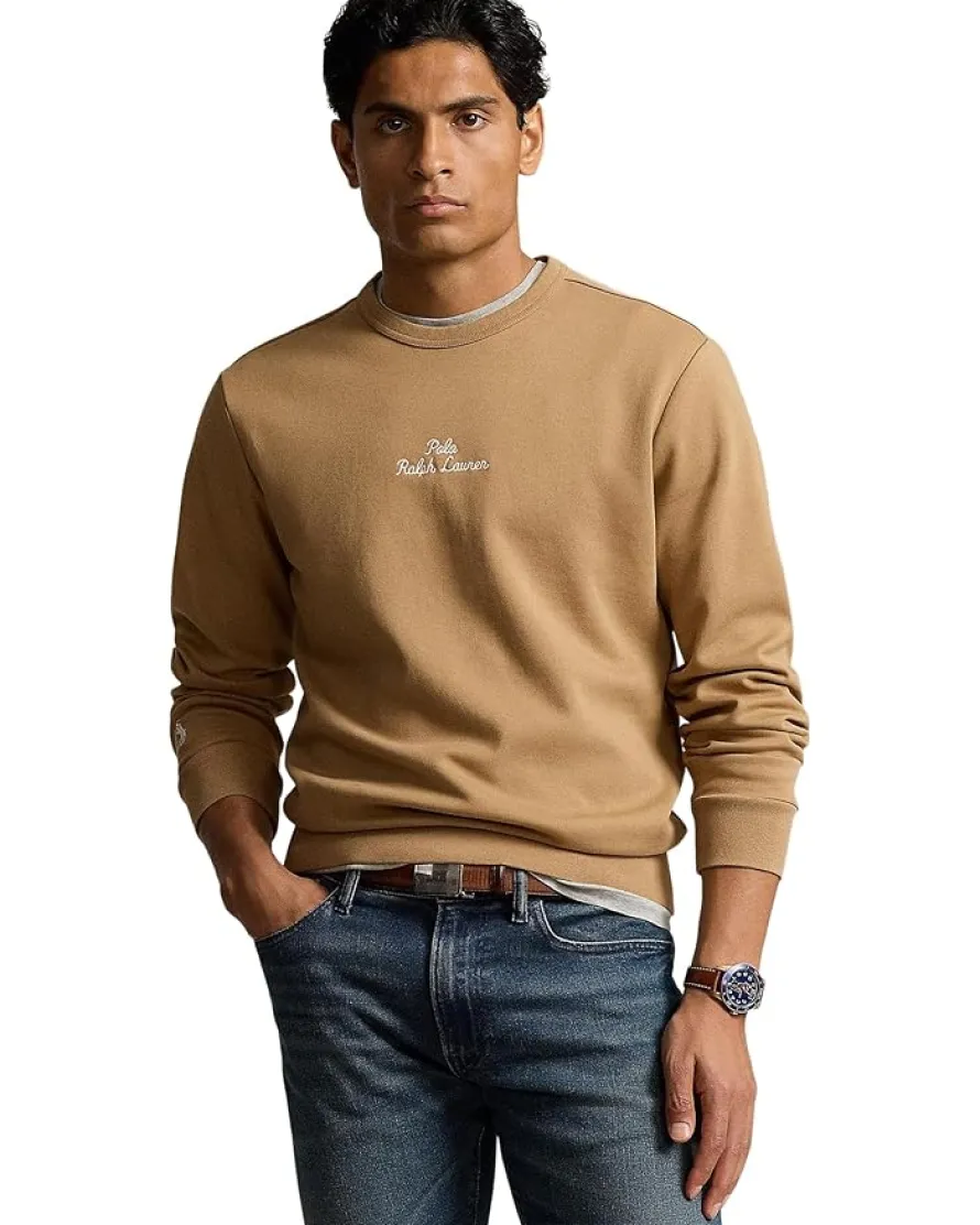 Polo Ralph Lauren Embroidered-Logo Double-Knit Sweatshirt Men's