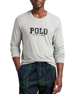 Polo Ralph Lauren Knit Long Sleeve Crew & Woven Pajama Pant Set Men's