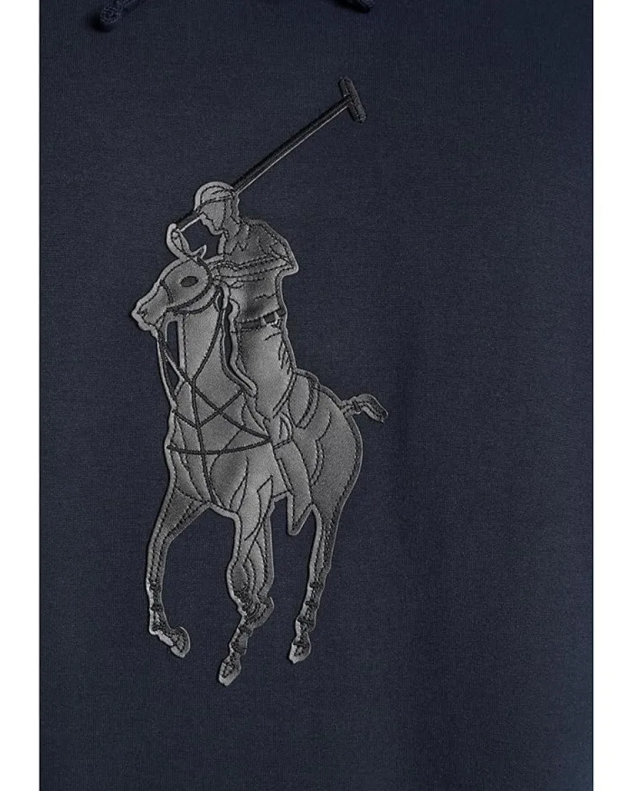 Polo Ralph Lauren Leather-Pony Double-Knit Hoodie Men's