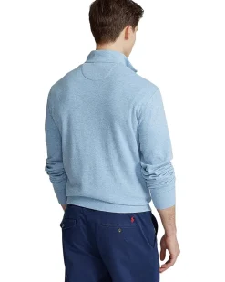 Polo Ralph Lauren Long Sleeve Lux Jersey Quarter Zip Pullover Men's