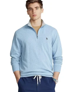 Polo Ralph Lauren Long Sleeve Lux Jersey Quarter Zip Pullover Men's