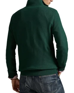 Polo Ralph Lauren Mesh-Knit Cotton 1/4 Zip Sweater Men's