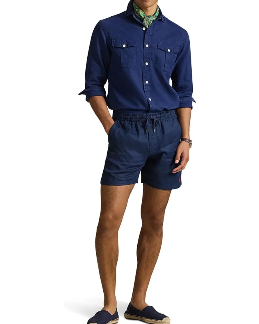 Polo Ralph Lauren 6" Polo Prepster Linen Shorts Men's