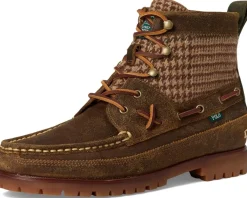 Polo Ralph Lauren Ranger Mid Suede & Wool Tweed Boots Men's