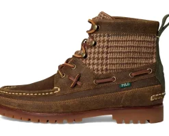 Polo Ralph Lauren Ranger Mid Suede & Wool Tweed Boots Men's