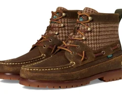 Polo Ralph Lauren Ranger Mid Suede & Wool Tweed Boots Men's