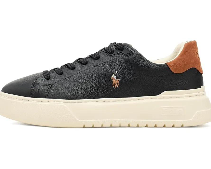 Polo Ralph Lauren RLite Court Tumbled Leather Sneakers Men's