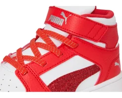 PUMA Kids Rebound Layup Mid Hook and Loop Shoes (Little Kid)
