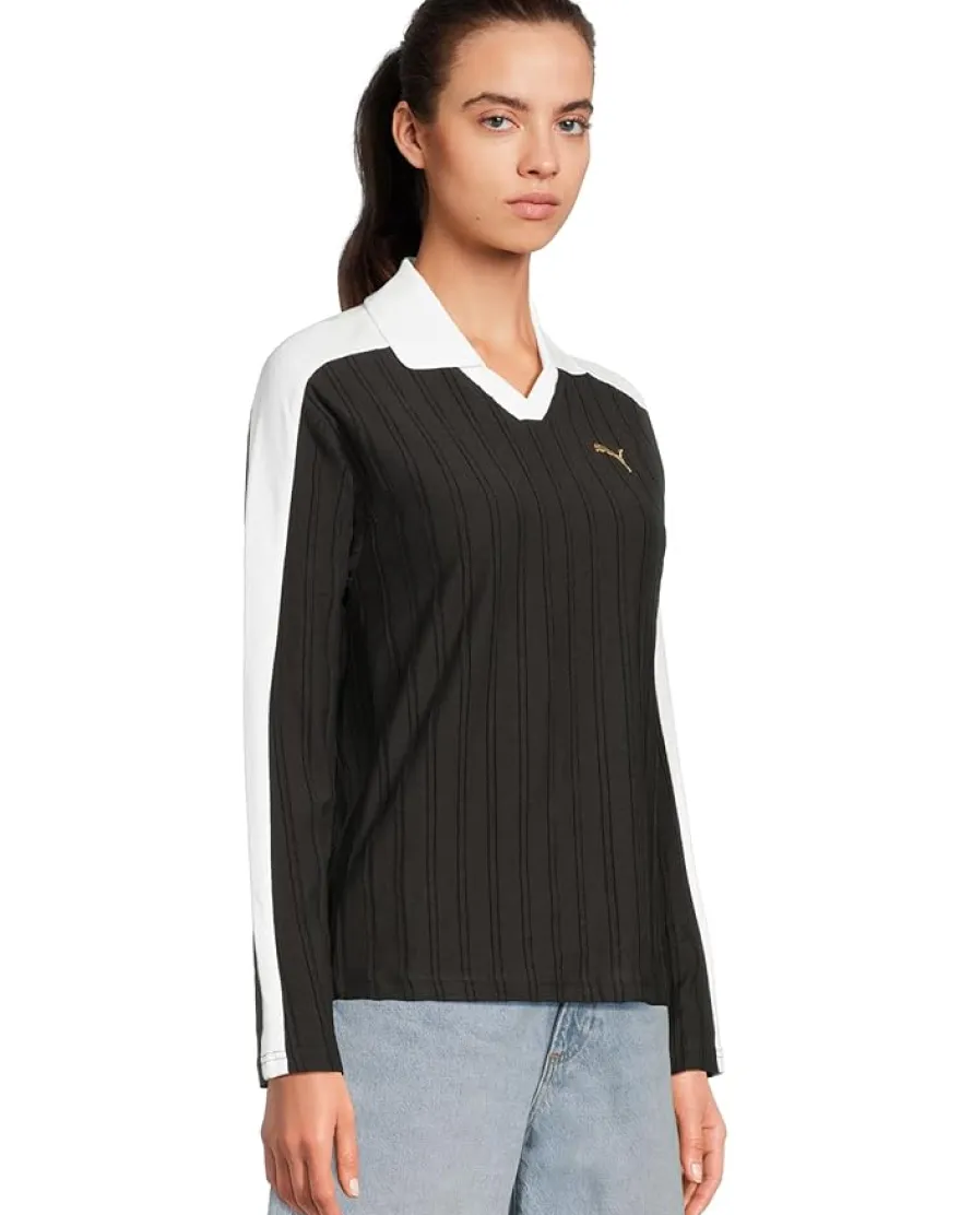 PUMA T7 Relaxed Long Sleeve Polo Women's