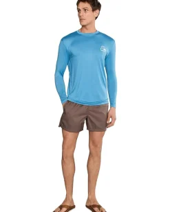 Quiksilver Dna Logo Long Sleeve Surf Tee Men's