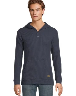 RVCA Dayshift Thermal Hooded Henley Men's