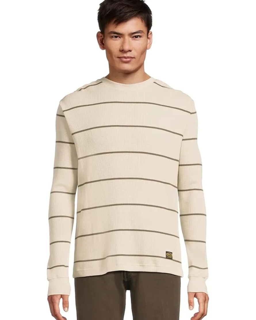 RVCA Dayshift Thermal Stripe Long Sleeve Men's
