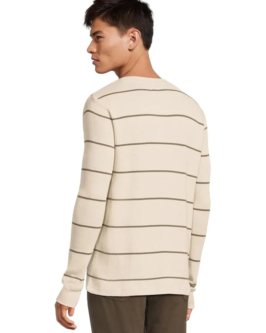 RVCA Dayshift Thermal Stripe Long Sleeve Men's