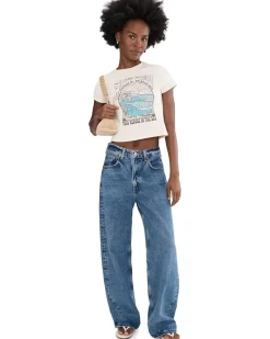 Salty Crew Keyhole Baby Tee Women's