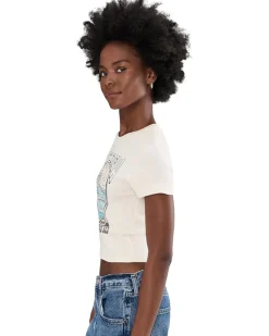 Salty Crew Keyhole Baby Tee Women's