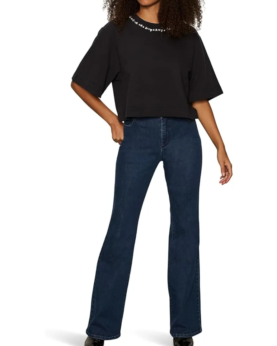 Sanctuary Embelished Semi Crop Tee Women's