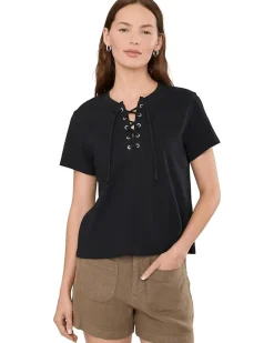 Sanctuary Lace-Up Timeless Tee Women's